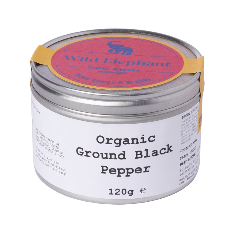 Organic Ground Black Pepper - Wild Elephant