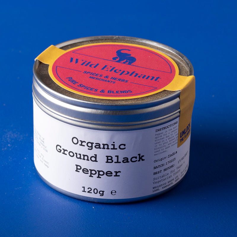 Organic Ground Black Pepper - Wild Elephant