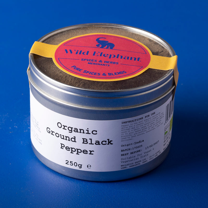 Organic Ground Black Pepper - Wild Elephant