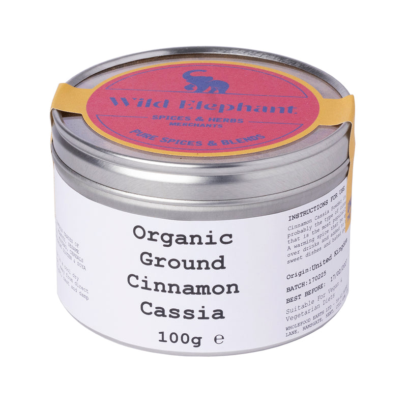 Organic Ground Cinnamon Cassia - Wild Elephant