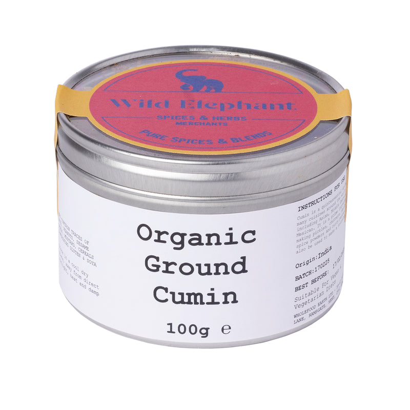 Organic Ground Cumin - Wild Elephant - 100g