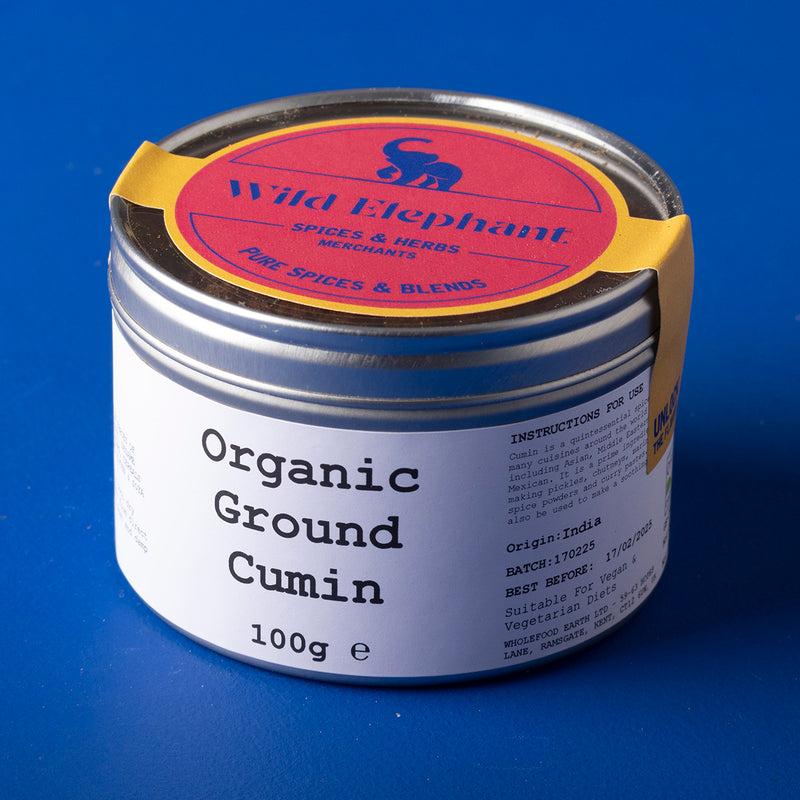 Organic Ground Cumin - Wild Elephant - 100g