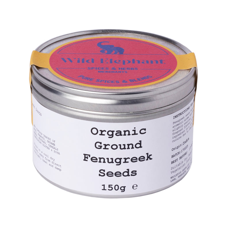 Organic Ground Fenugreek Seeds - Wild Elephant - 150g