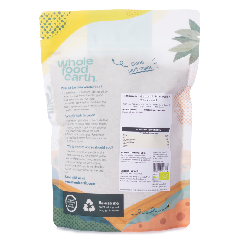 Organic Ground Linseed/Flaxseed