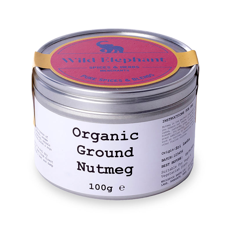 Organic Ground Nutmeg - Wild Elephant - 100g