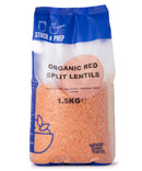 Organic Red Split Lentils - Stock & Prep - 1.5kg