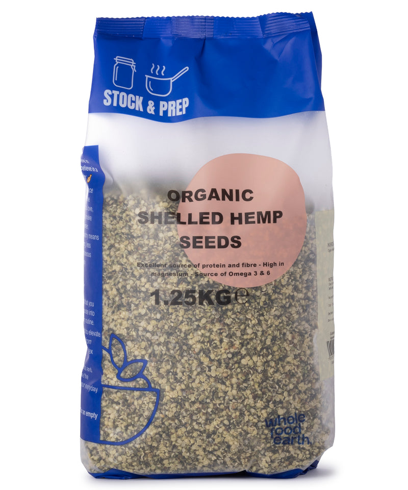 Organic Shelled Hemp Seeds (Hearts) - Stock & Prep - 1.25kg