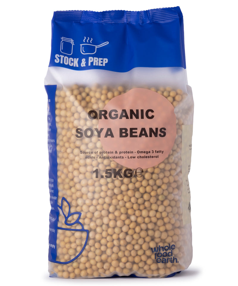 Organic Soya Beans - Stock & Prep - 1.5kg