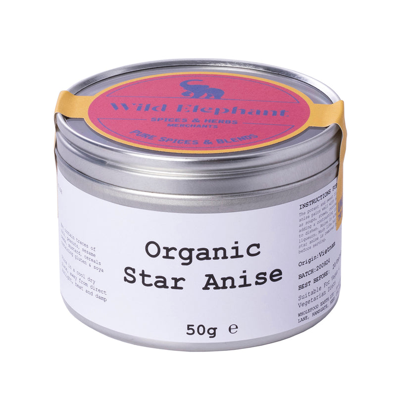 Organic Star Anise - Wild Elephant - 50g