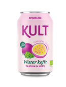 Organic Water Kefir Passion & Hops - KULT Kefir - 330ml