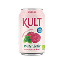 Organic Water Kefir Raspberry & Mint Zero Sugar - KULT Kefir - 330ml