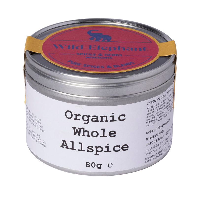 Organic Whole Allspice - Wild Elephant - 80g