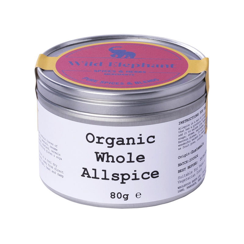 Organic Whole Allspice - Wild Elephant - 80g