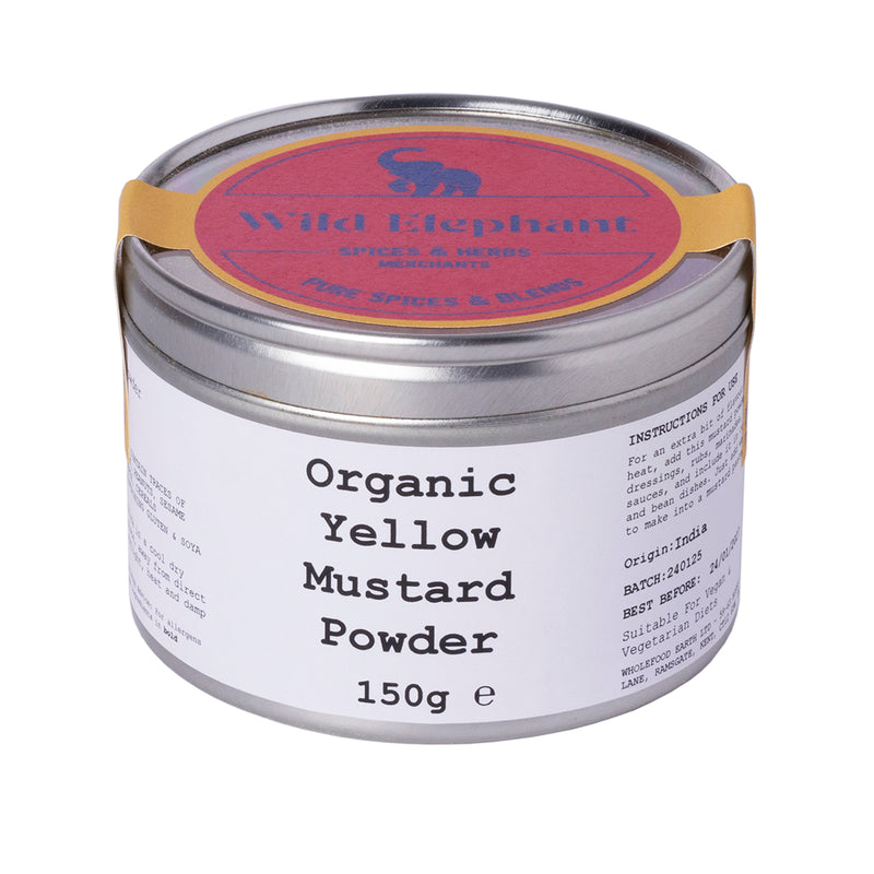 Organic Yellow Mustard Powder - Wild Elephant - 150g