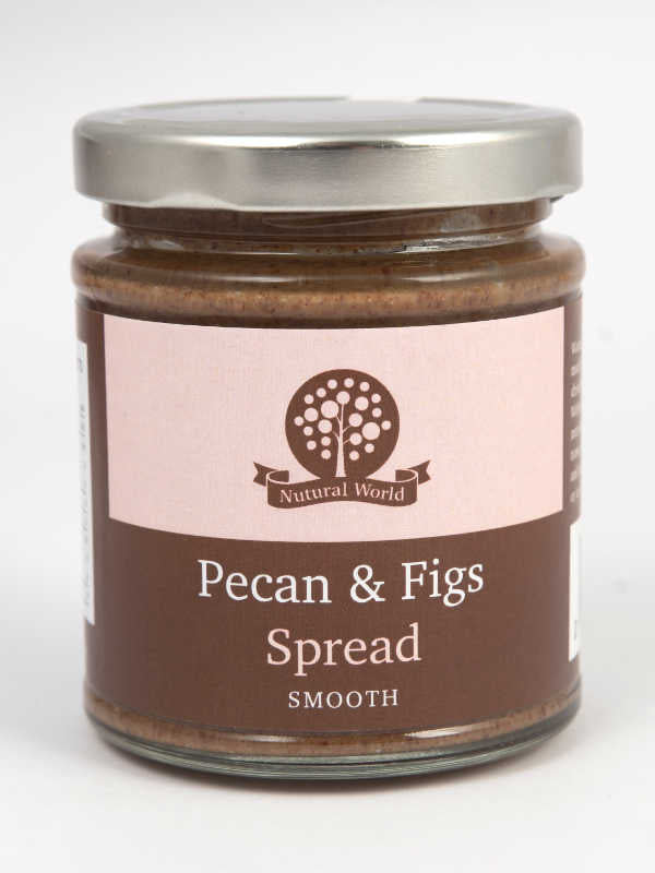 Smooth Pecan and Figs Spread - Nutural World - 170g