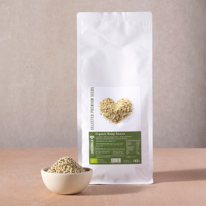 Organic Hemp Hearts - RAWGORILLA - 1kg