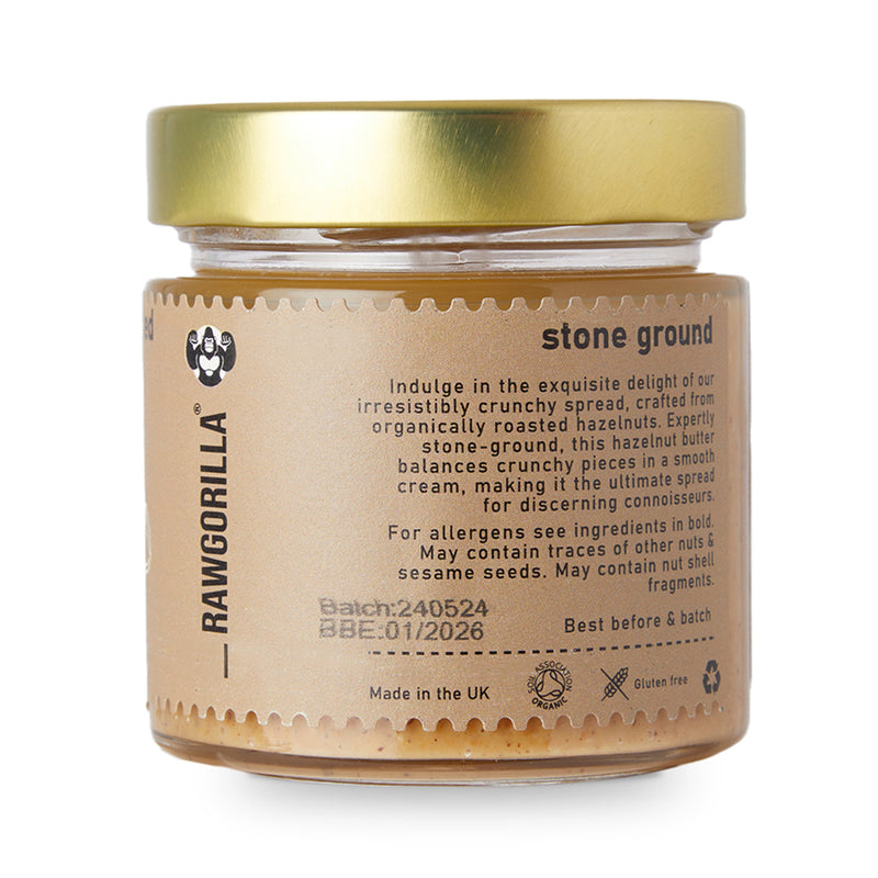 Organic Toasted Hazelnut Butter - RAWGORILLA