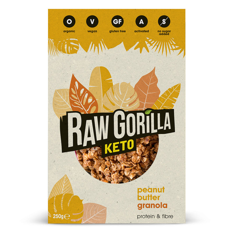 Keto Peanut Butter Granola - 250g - Raw Gorilla