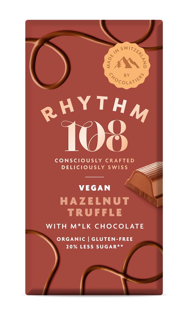 Hazelnut Truffle Chocolate Tablet - 100g - Rhythm 108