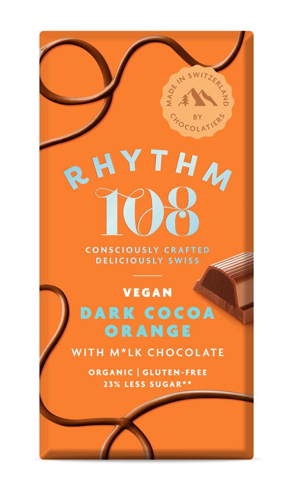 Dark Cocoa & Orange Tablet - 100g - Rhythm 108