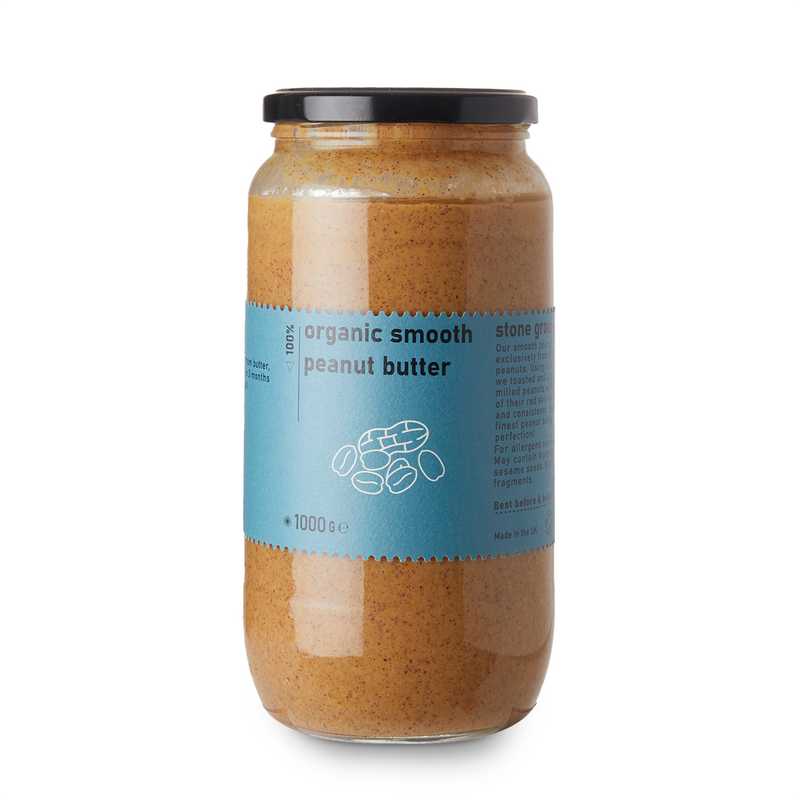 Organic Smooth Peanut Butter - 1000g - RAWGORILLA