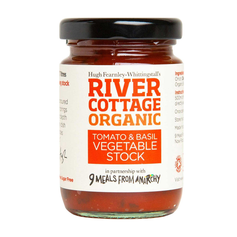 Organic Tomato & Basil Vegetable Stock Paste - 105g - River Cottage