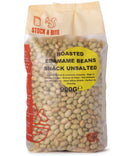 Geröstete Edamame Bohnen Snack Ungesalzen - Stock & Bite - 900g