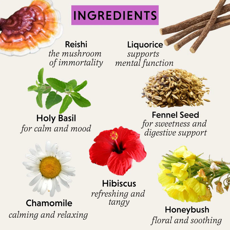 ingredients of the Herbtender Organic Herbal Tea Good Night 18 bags