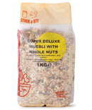 Muesli Super Deluxe aux noix entières - Mélange de flocons, fruits secs, noix et graines - Bouillon et Croquant - 1 kg