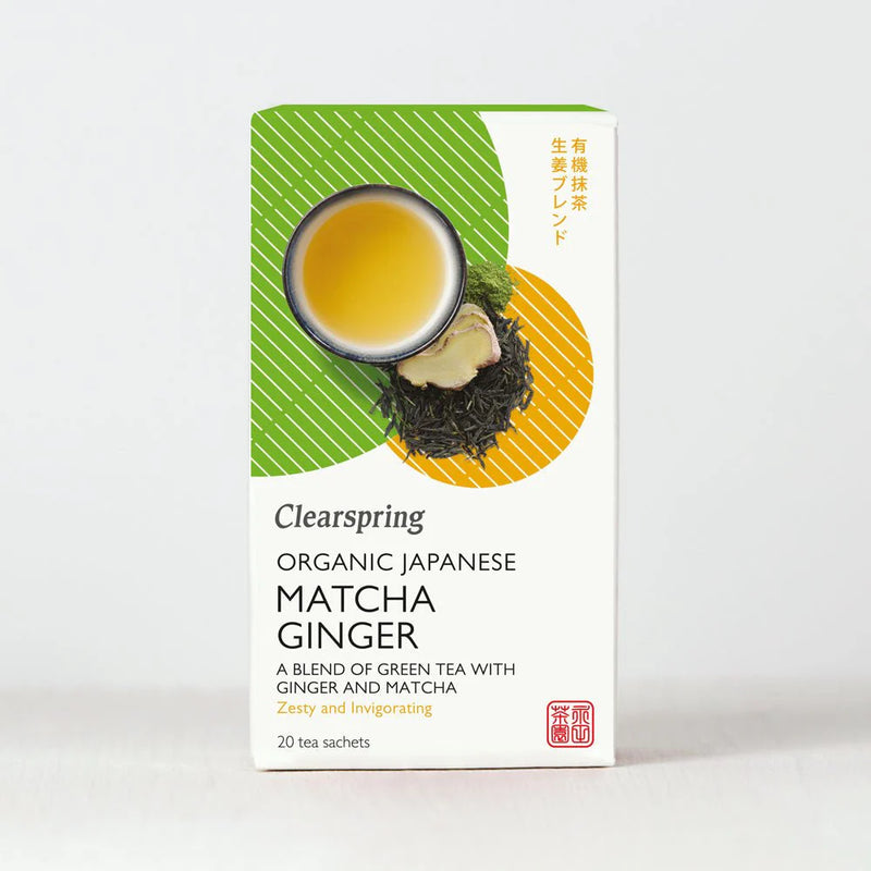 Organic Japanese Matcha Ginger - Clearspring -  20 bags