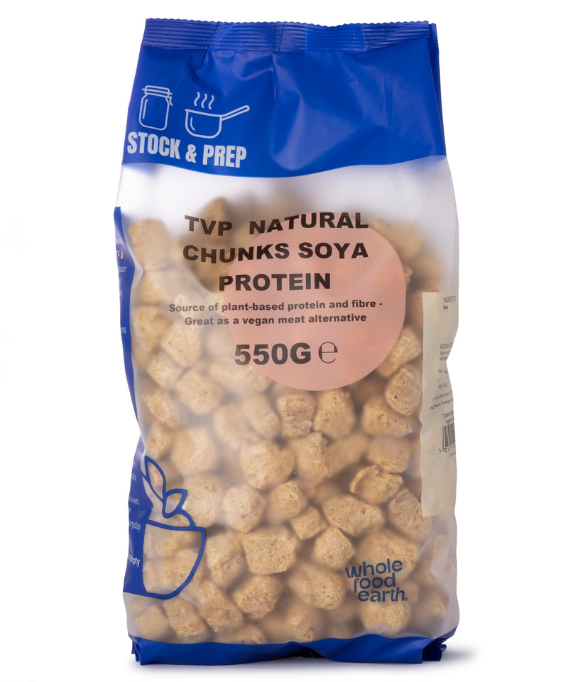 TVP Natürliche Sojaproteinstücke – Brühe &amp; Zubereitung – 1 kg