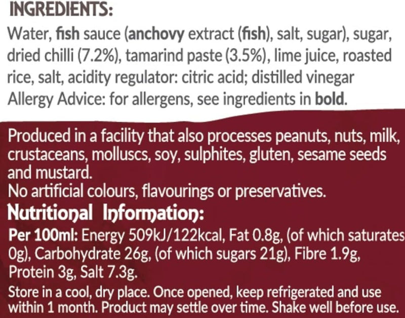 Thai Chilli & Tamarind Sauce - Thai Taste - 200ml