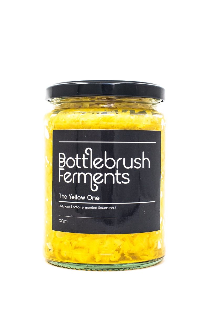 The Yellow One (Raw Sauerkraut)- Bottlebrush Ferments - 475g