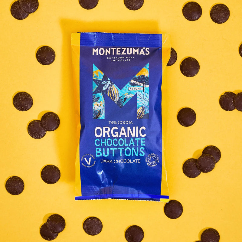 Organic Dark Chocolate Buttons - Montezuma's - 120g