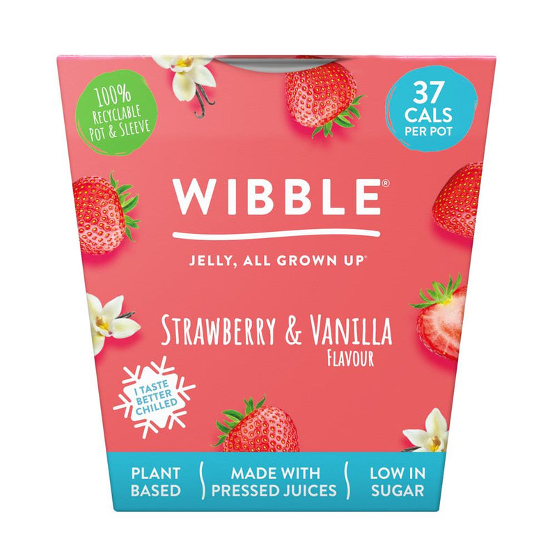 Strawberry & Vanilla Jelly - Wibble -  150g