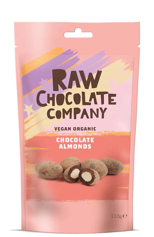 Organic Chocolate Almonds - 100g - Raw Chocolate Company