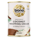 Organic Coconut Whipping Cream - 400ml - Biona