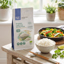 Organic Jasmine White Rice — steamed rice and stir-fry
