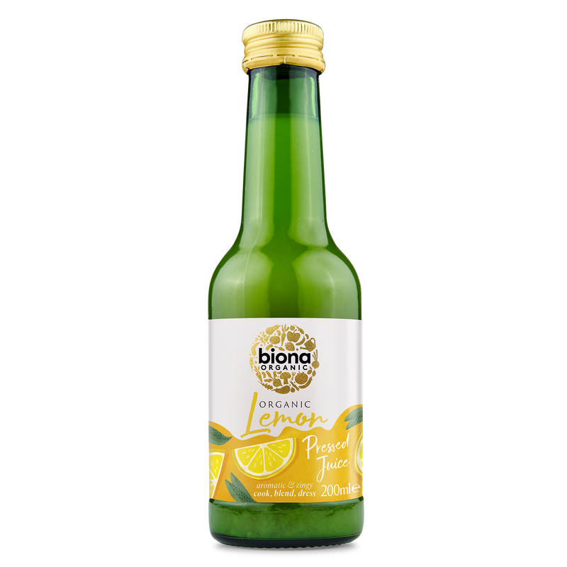 Organic Lemon Juice - Not from Concentrate - Cook-Blend -Dress - 200ml - Biona