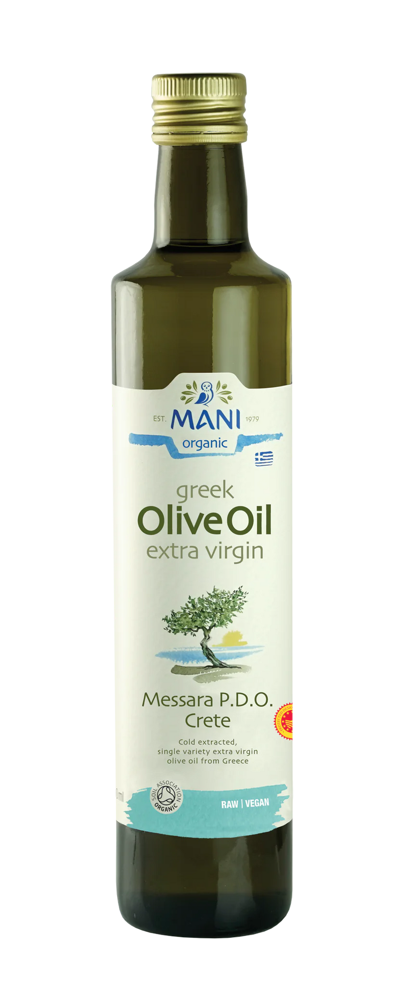 Organic Messara PDO Extra Virgin Olive Oil - 500ml - Mani