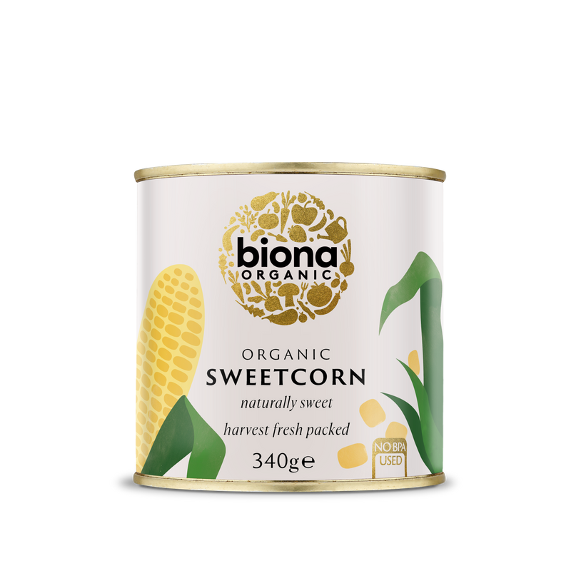 Organic Sweetcorn - No added sugar - 340g - Biona