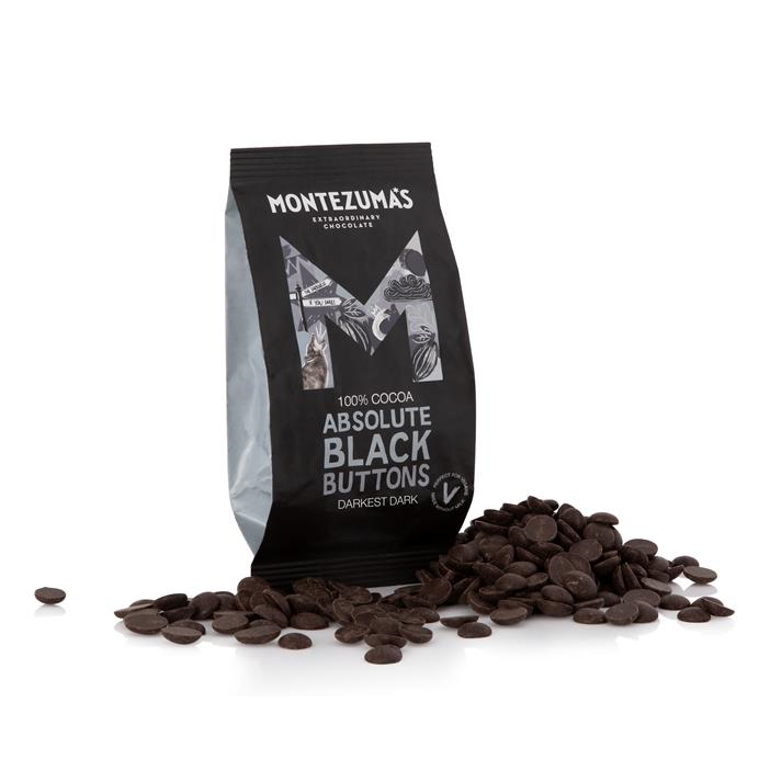 Absolute Black Buttons - Montezumas Chocolate - 180g