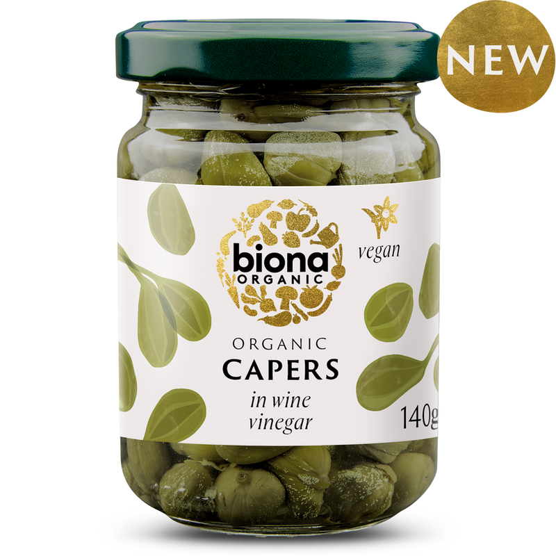 Organic Capers in wine vinegar - 140g - Biona
