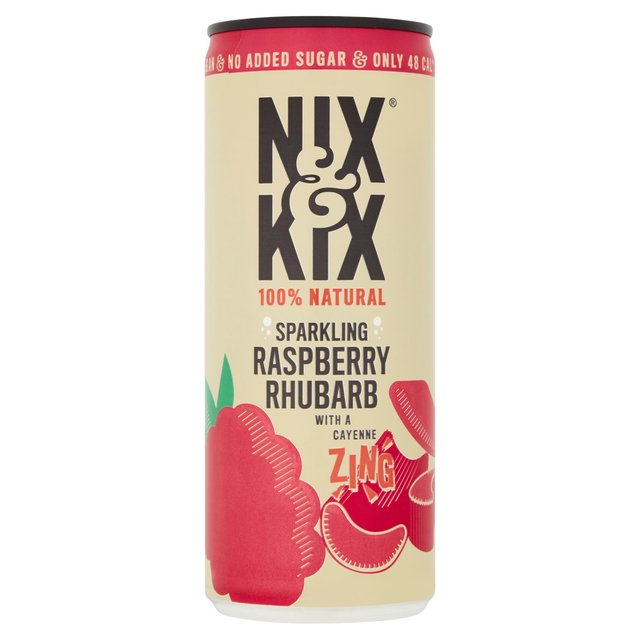 Sparkling Raspberry & Rhubarb - Nix & Kix - 250ml