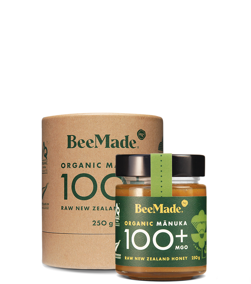 Organic New Zealand Manuka Honey MGO 100+ - BeeMade - 250g