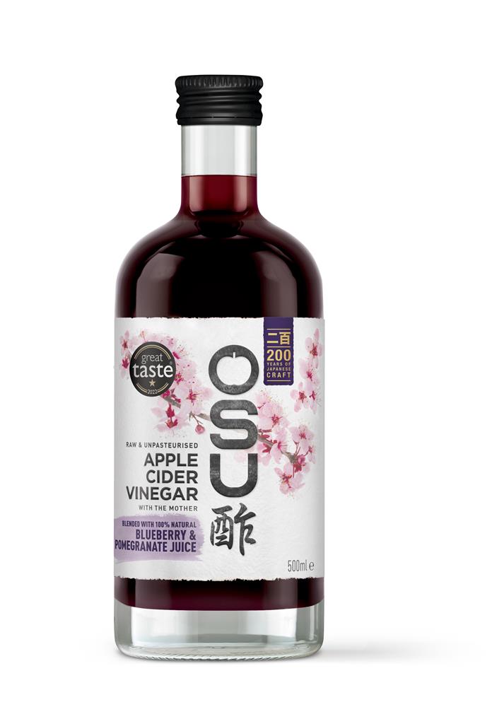 Apple Cider Vinegar With Mother & Blueberry and Pomegranate Juice - 500ml - OSU