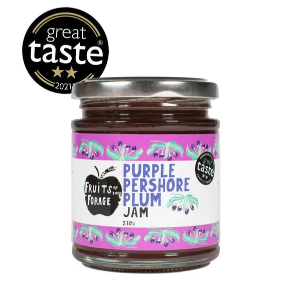 Purple Pershore Plum Jam - Fruits of the Forage - 210g