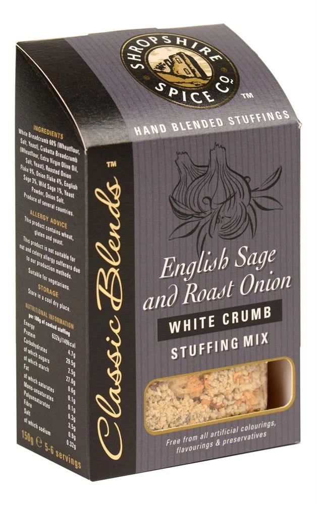 English Sage & Roast Onion White Crumb Stuffing - Shropshire Spice - 150g