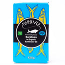 Whole Sardines in Organic Sunflower Oil - Fish4Ever - 120g