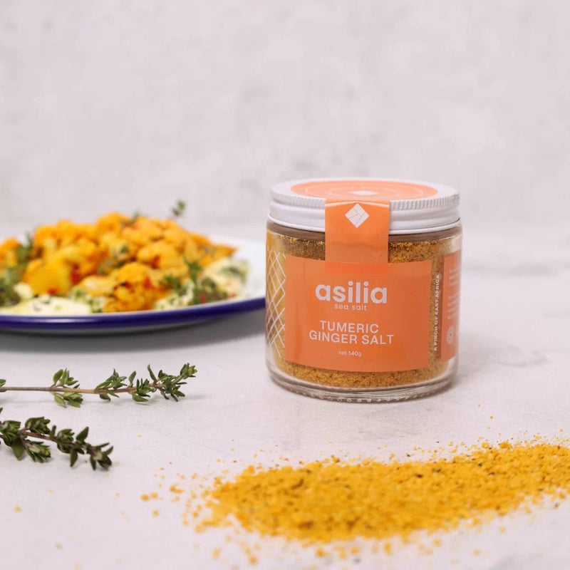 Turmeric Ginger Salt - The Earthy Blend - Asilia Salt - 140g